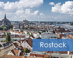Street-Points in der Stadt Rostock